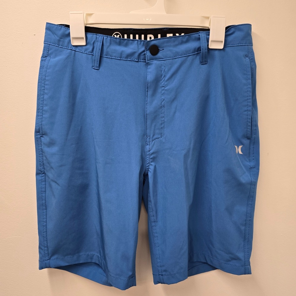 Hurley Mens Hybrid Walkshorts Blue Size 32 Stretch Quick Dry Casual Shorts